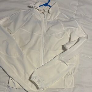 lululemon athletica White Full-Zip Bomber Jacket Size 4